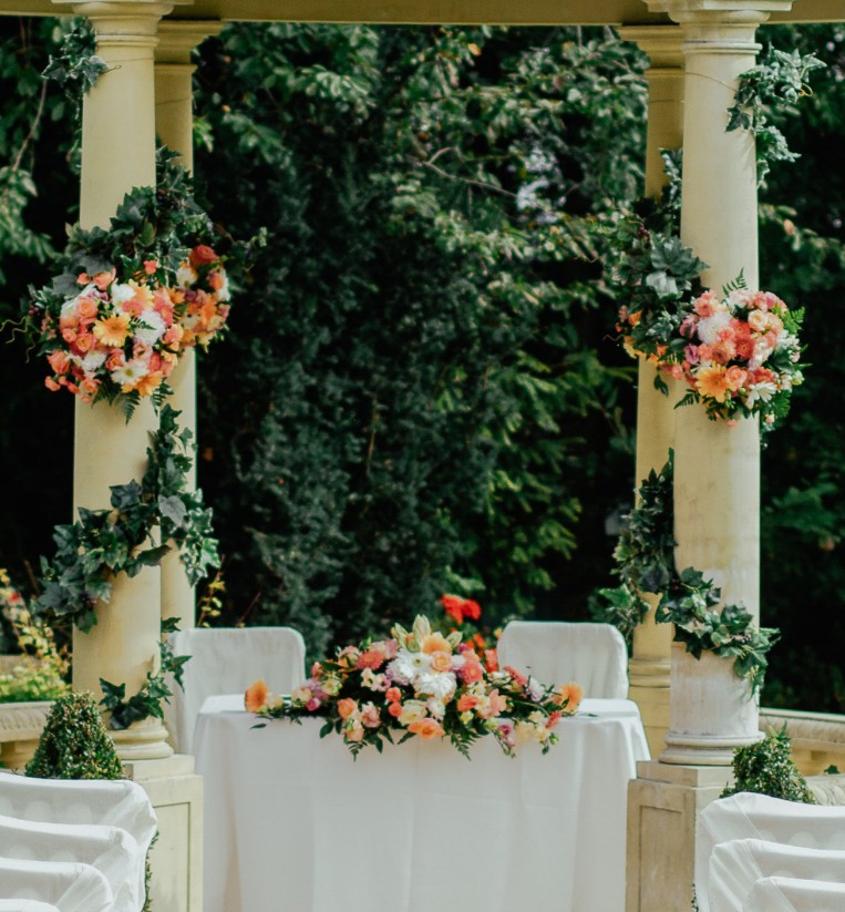 Decor floral prezidiu